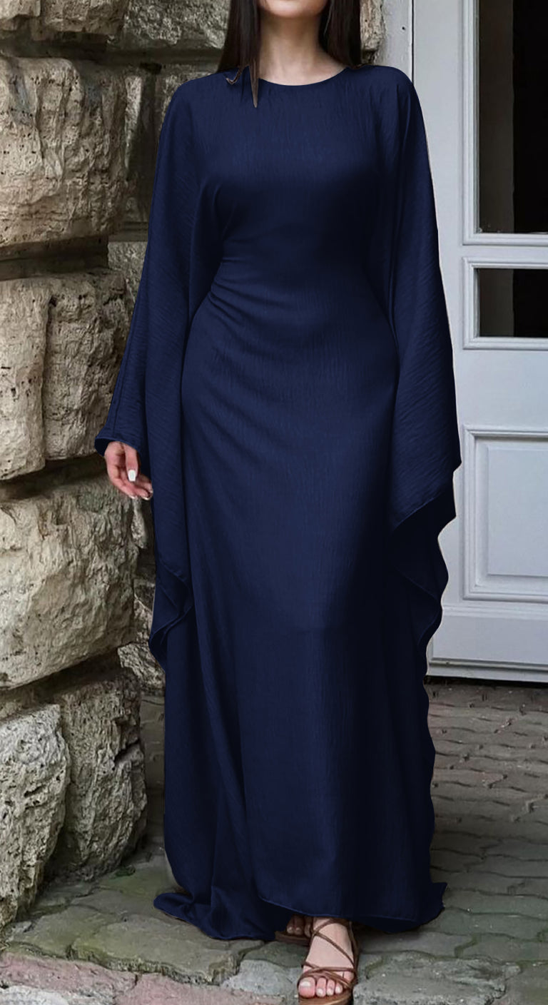 Solid Color Long Sleeve Maxi Dress – Refined & Stylish